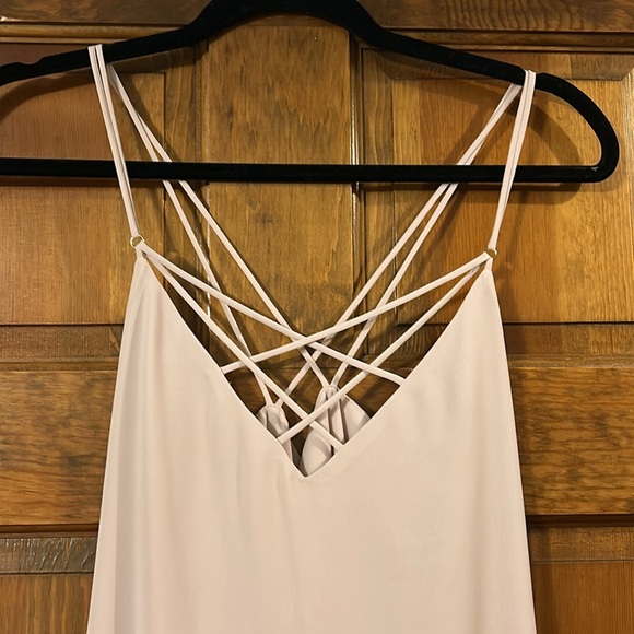Express Strappy Light Pink Tank, Medium - Picture 1 of 2